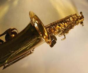 yapboz Saksofon, müzik üflemeli çalgı